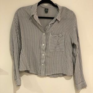 striped long sleeve, crop